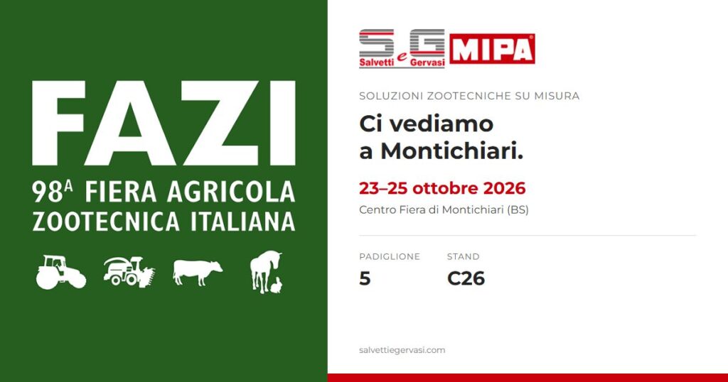 Salvetti e Gervasi alla FAZI 2026 di Montichiari, 23&ndash;25 ottobre: padiglione 5, stand C26