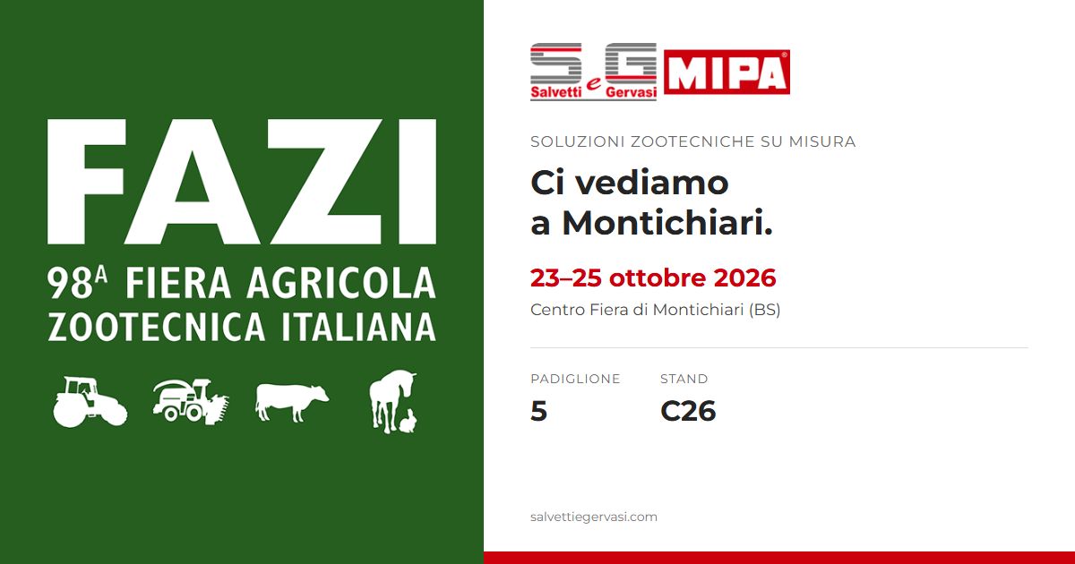 Salvetti e Gervasi alla FAZI 2026 di Montichiari, 23&ndash;25 ottobre: padiglione 5, stand C26